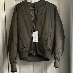 Athleta Women's Sateen Bomber Jacket NWT